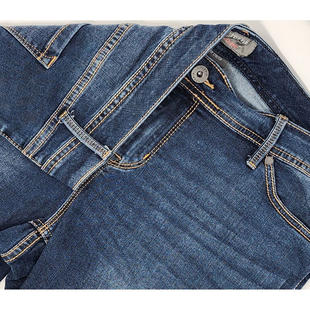 Torrid Luxe Boot Cut Jeans Women's 38x29 Blue Stretch Denim Mid-Rise‎ EUC